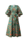 Silk Ikat Flared Dress IK651