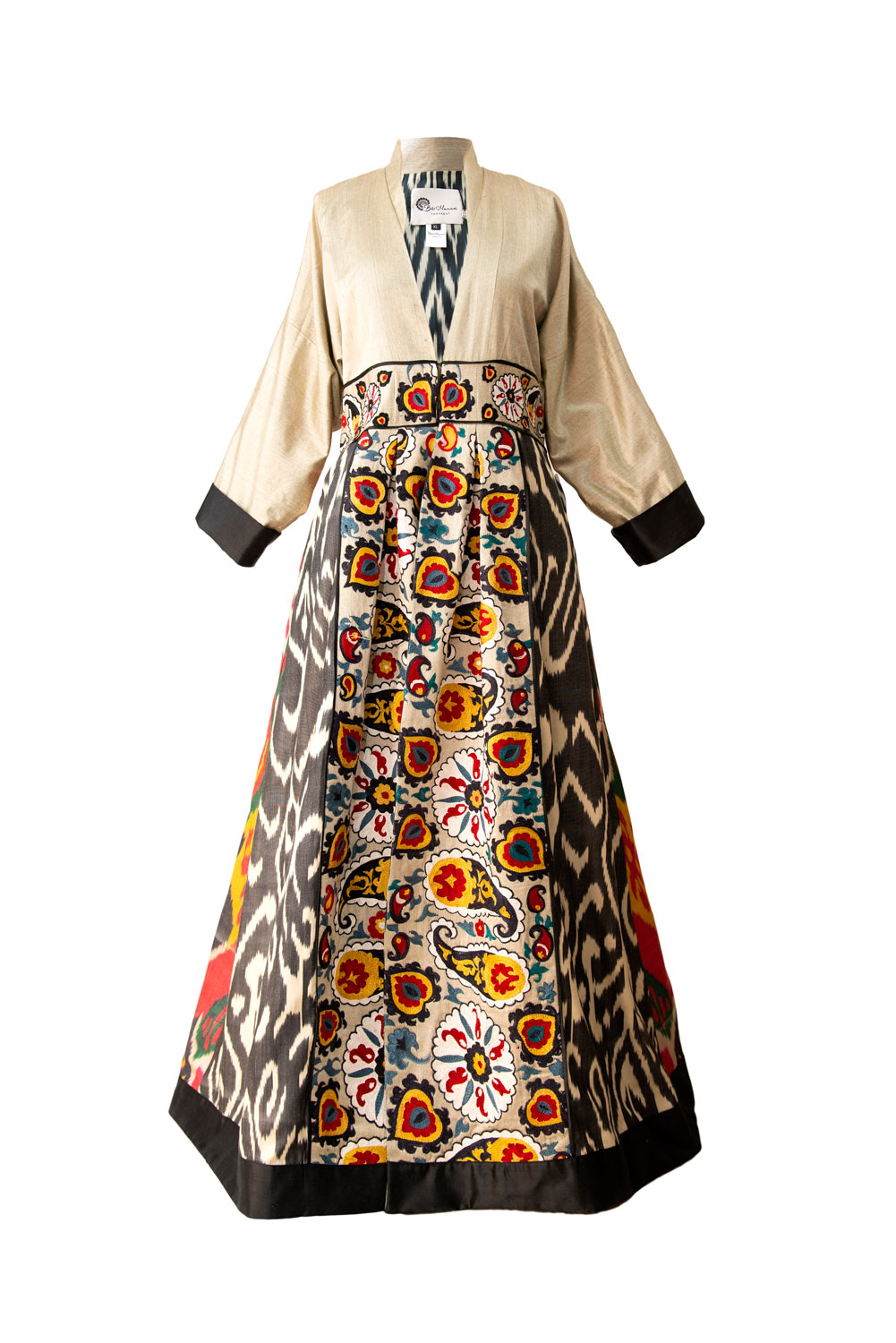 Jane Austen Goodwill wij One-of-a-Kind Luxury Silk Ikat Kaftan with Suzani Embroidery IK583 / IK645  – Welcome – Bibi Hanum – Online shopping for luxury ikat kaftans,  contemporary designer clothes, handicrafts and souvenirs from Uzbekistan
