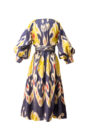 Silk Ikat Flared Dress IK634