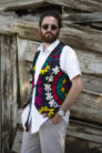 Multicolor Vintage Suzani Vest for Men