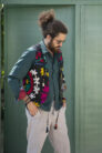 Multicolor Vintage Suzani Vest for Men