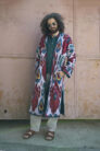 Multicolor Ikat Robe for Men