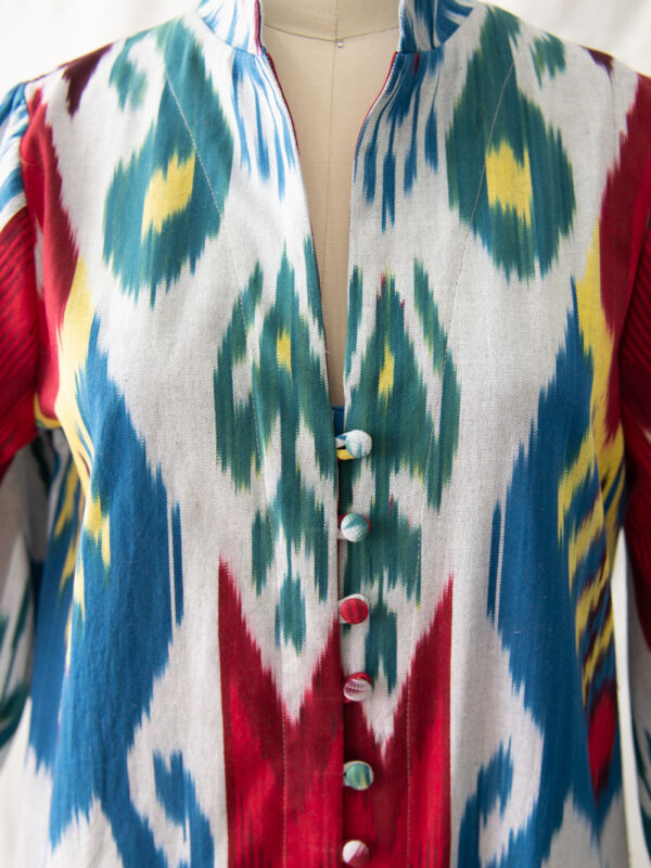 Multicolor Ikat Dressing Gown