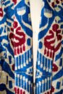 Silk Ikat Velvet Shawl Collar Jacket