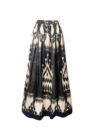 Long Silk Ikat Skirt