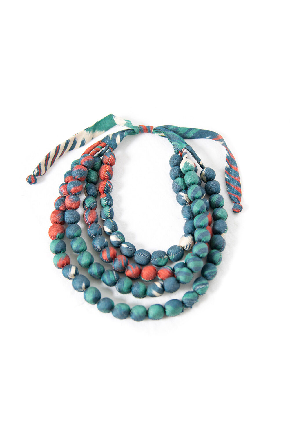 Textile Beaded Necklace