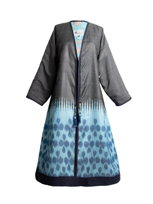 Silk Ikat Reversible Robe