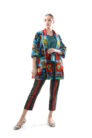 Luxury Silk Ikat Velvet Jacket