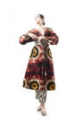 Silk Ikat Velvet Reversible Robe
