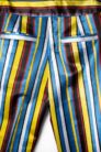 Silk Striped Dress Pants