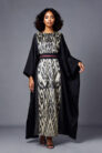 Silk Ikat Kaftan Dress