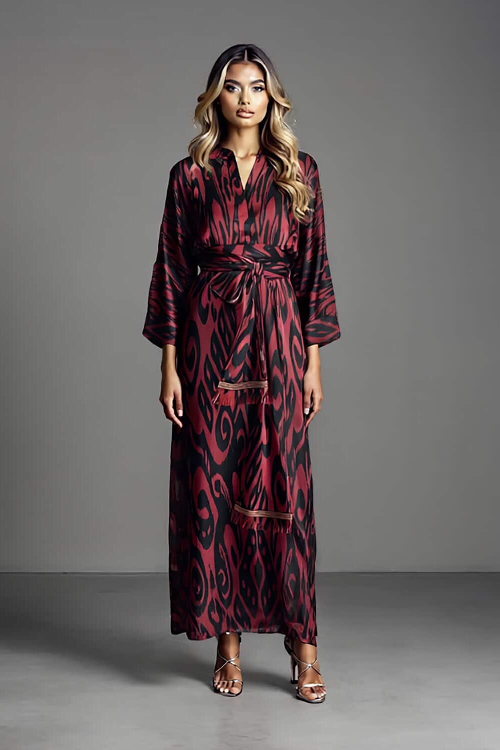 Silk Ikat Kaftan