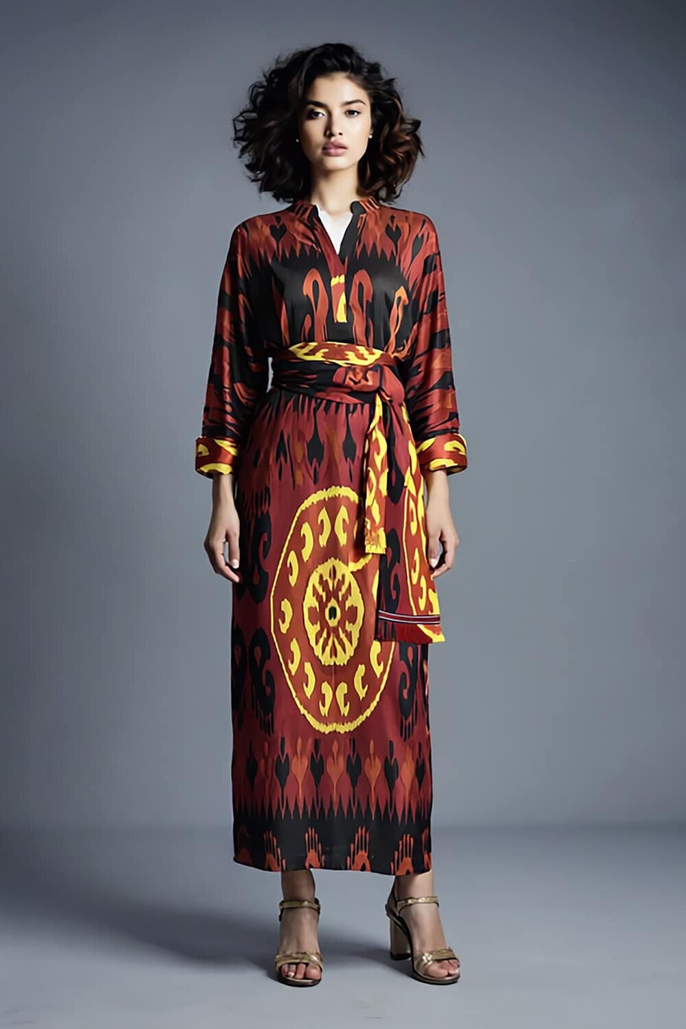 Silk Ikat Kaftan