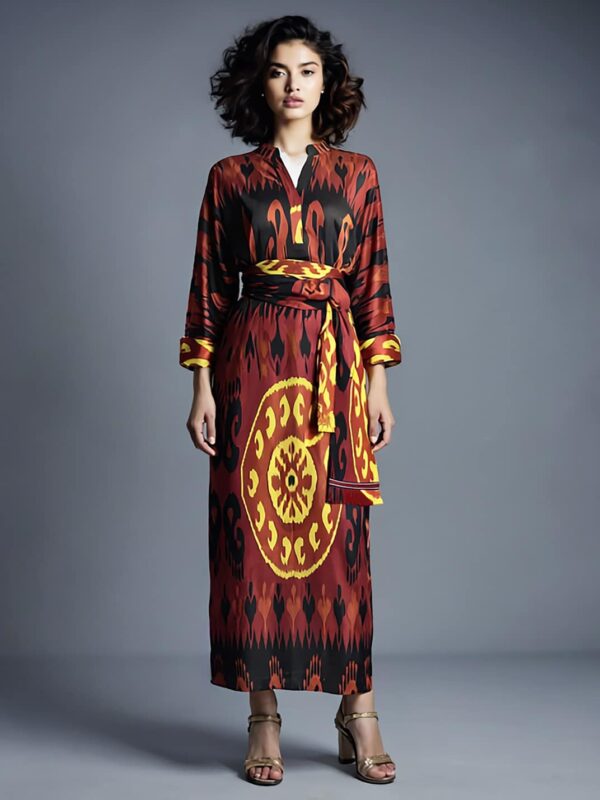 Silk Ikat Kaftan