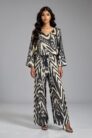 Silk Ikat V- Neck Top