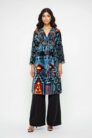 Silk Ikat Velvet Coat