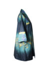Silk Ikat Shawl Collar Jacket