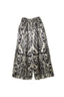 Silk Ikat Wide Leg Pant