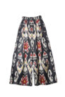 Silk Ikat Palazzo Pants