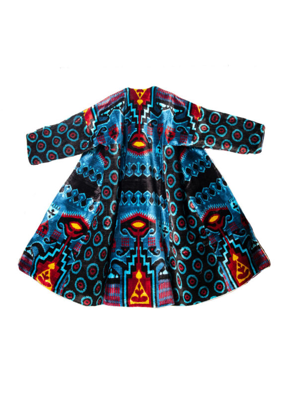 Silk Ikat Velvet Coat