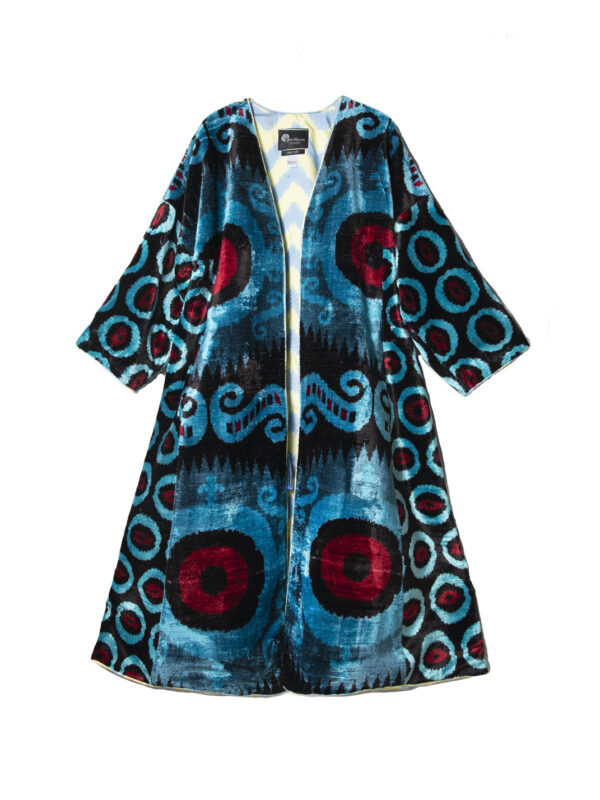 Silk Ikat Velvet Robe