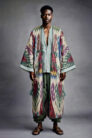 Ikat Robe for Men